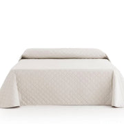 Cuvertură de Pat Velour Crem 220×240 cm, Moale și Elegantă