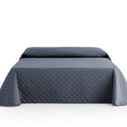 Cuvertură de Pat Velour Gri 220×240 cm, Moale și Elegantă