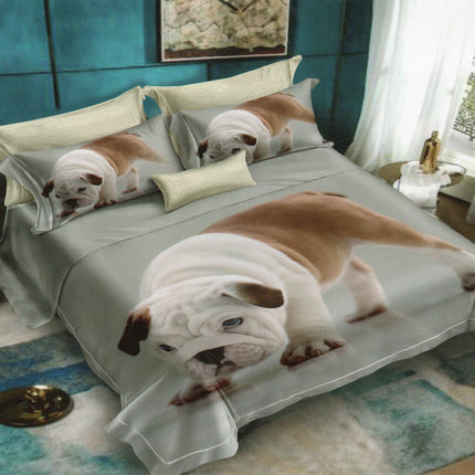 Lenjerie de pat Finet 3D 6 piese, imprimeu 3D cu animale – imagine 1