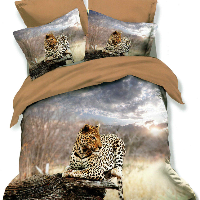 Lenjerie de pat Finet 3D 6 piese, imprimeu 3D cu animale – imagine 1