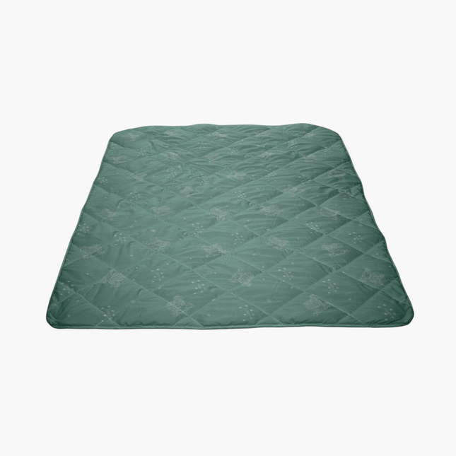 Pilotă Madhome.ro din lână Merino verde, matlasată, 350 g/mp, ideală pentru toamnă și iarnă