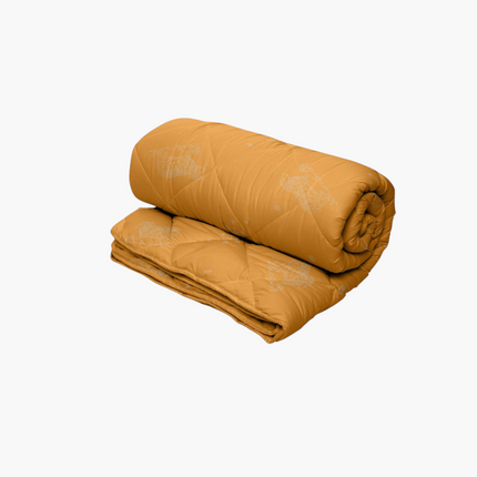 Pilotă Madhome.ro din lână Merino portocalie, 350 g/mp, matlasată, ideală pentru sezonul rece