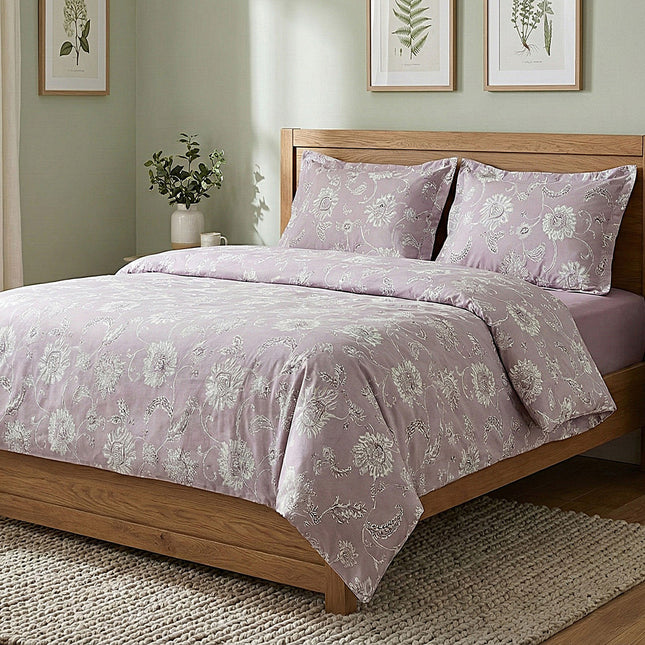 Lenjerie de pat Ranforce, 100% bumbac, pentru două persoane, 4 piese, RCP48