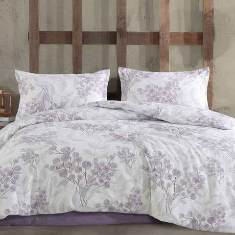 Lenjerie de pat Ranforce, 100% bumbac, pentru două persoane, cu elastic, 6 piese, RCP59