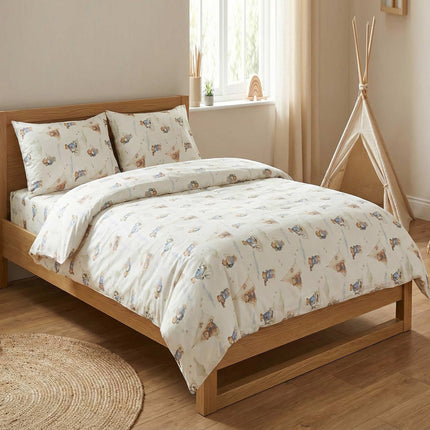 Lenjerie de pat Ranforce, 100% bumbac, pentru două persoane, 4 piese, RCP28