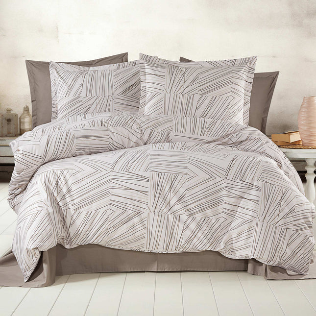 Lenjerie de pat Ranforce, 100% bumbac, pentru două persoane, cu elastic, 4 piese, RCP39