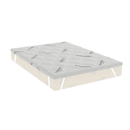 Topper hypoallergenicmed antibacterial de 7 cm cu husa detasabila si elastice