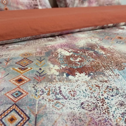 Lenjerie Cotton Pro reversibilă, Dusty Kilim – imagine 3