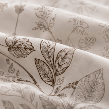 Lenjerie de pat Finet 6 piese cu husă elastic, floral alb – imagine 4