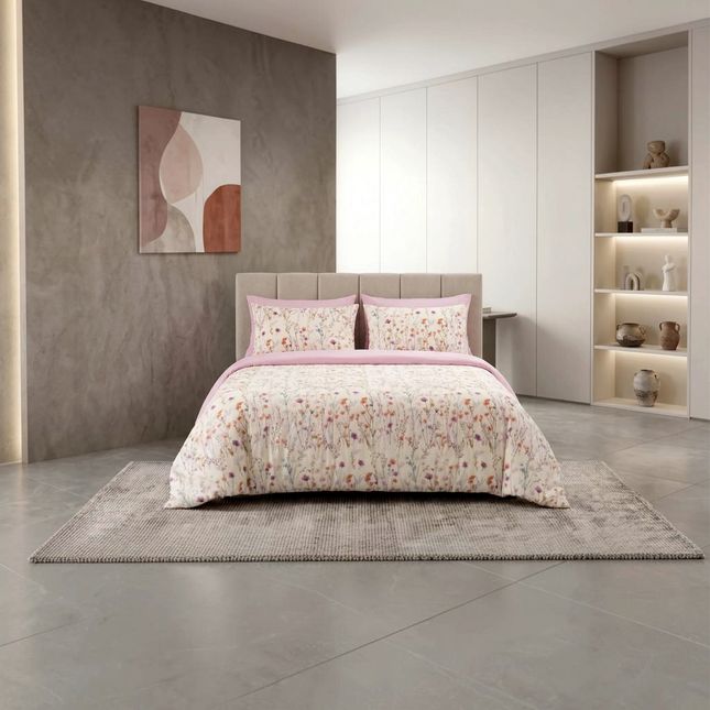 Lenjerie Cotton Pro reversibilă, Garden Bliss