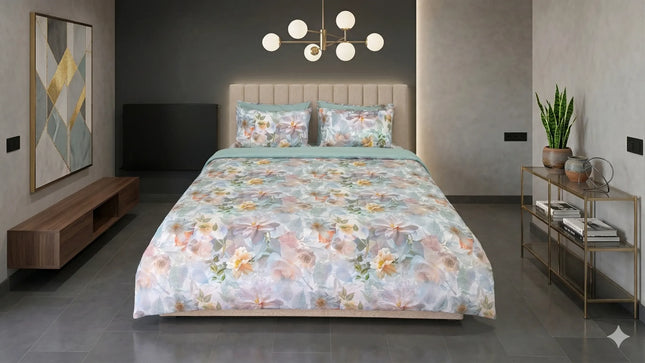Lenjerie Cotton Pro reversibilă, Garden Riviere
