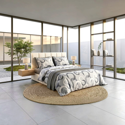 Lenjerie de pat Ranforce, 100% bumbac, Aura Home – imagine 4
