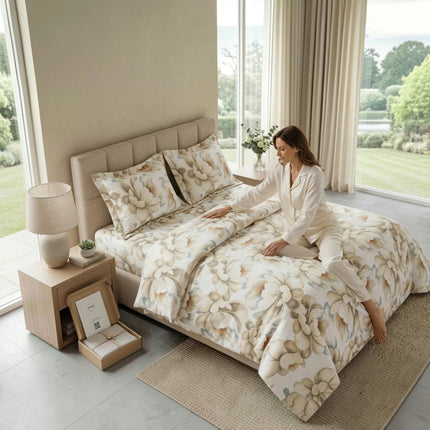 Lenjerie de pat Ranforce, 100% bumbac, Aura Silk – imagine 2
