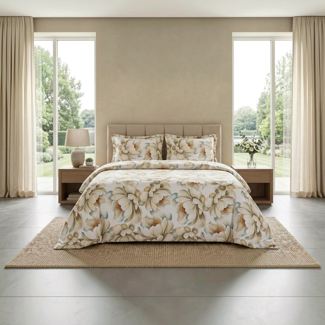 Lenjerie de pat Ranforce, 100% bumbac, Aura Silk