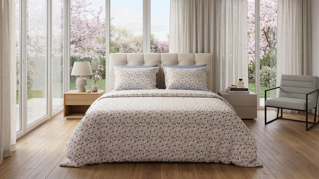 Lenjerie de pat Ranforce, 100% bumbac, Mist And Silk