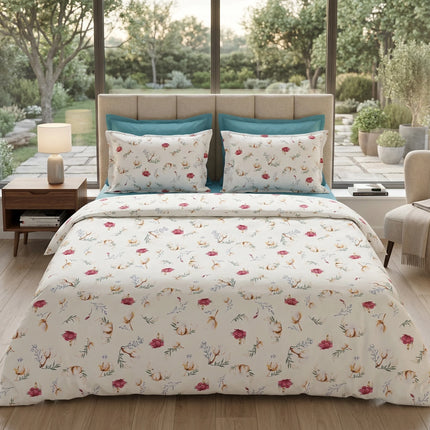 Lenjerie de pat Ranforce, 100% bumbac, Petal Soft – imagine 4