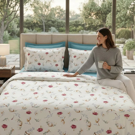 Lenjerie de pat Ranforce, 100% bumbac, Petal Soft – imagine 2