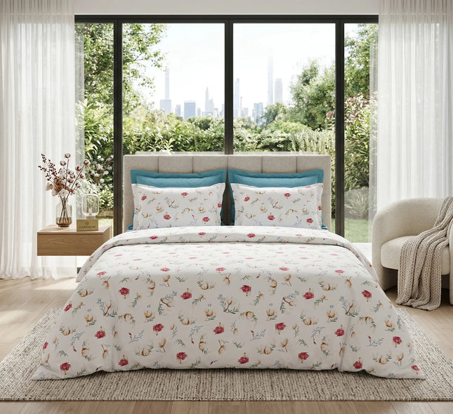 Lenjerie de pat Ranforce, 100% bumbac, Petal Soft