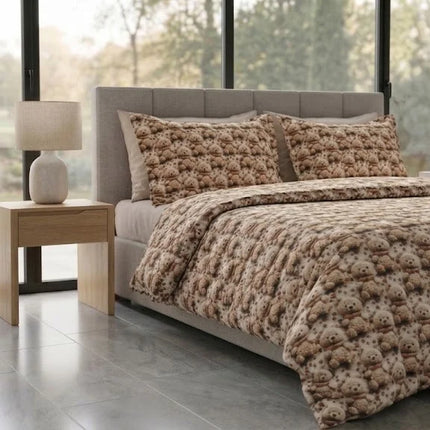 Lenjerie de pat Ranforce, 100% bumbac, Raw Linen – imagine 4