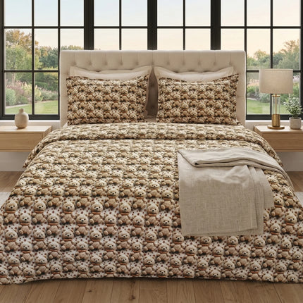 Lenjerie de pat Ranforce, 100% bumbac, Raw Linen