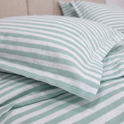 Lenjerie de pat Ranforce, 100% bumbac, Zen Life Green – imagine 3