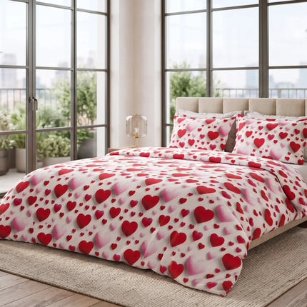 Lenjerie de pat Ranforce, 100% bumbac, L'amour Maison – imagine 2