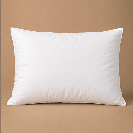 Madhome.ro PERNA Clasic Percalle white pillow with soft microgel filling and breathable cotton percale fabric cover.