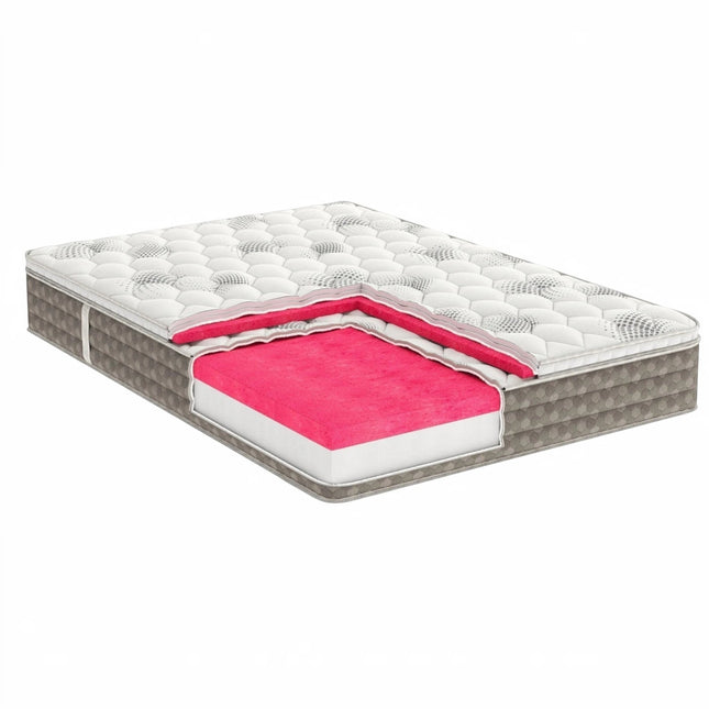 Madhome.ro Saltea cu memorie Somnia DuoFlex, 27 cm, cu topper integrat detașabil, fermitate ajustabilă, strat de spumă memory.