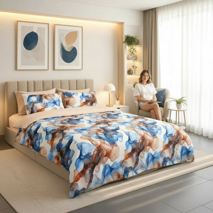 Lenjerie Cotton Pro reversibilă, Ocean Flow – imagine 3