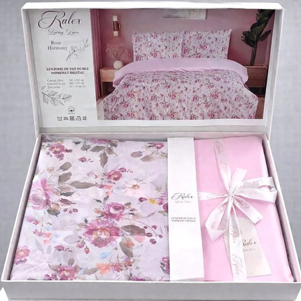Lenjerie Cotton Pro reversibilă, Rose Harmony – imagine 5