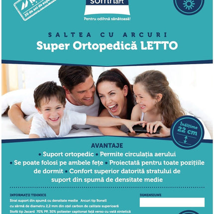 Saltea pentru pat, vedere de ansamblu