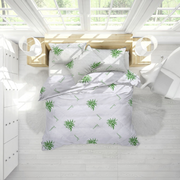 Set pilotă matlasată + perne 50×70 Aloe Vera Essence, microfibră